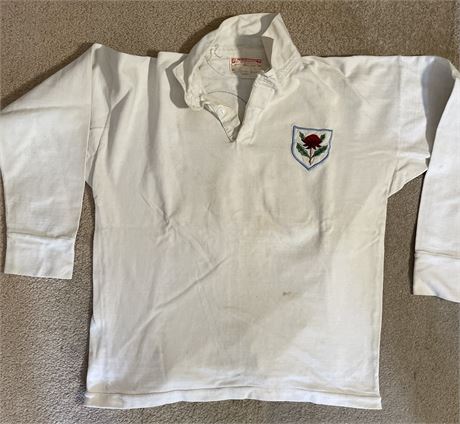 Rugby Union-Jersey. 1972 NSW White # 12 v France
