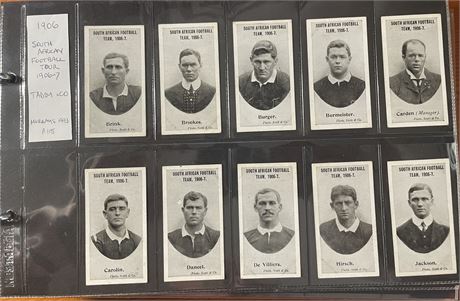 Rugby Union-Cig Cards. South African Football tour 1906-07. SET of 26