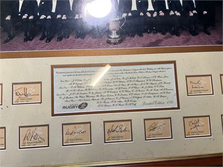 Rugby Union-Photo 2003 Trans-Tasman Test Captains-SIGNED by 29