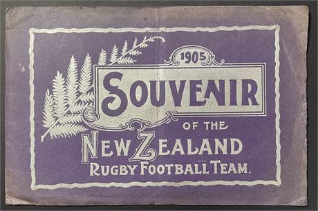Rugby Union-Tour prog. 1905 Wellington v New Zealand