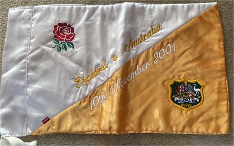 Rugby Union-Touch Flag. 2001 England v Australia