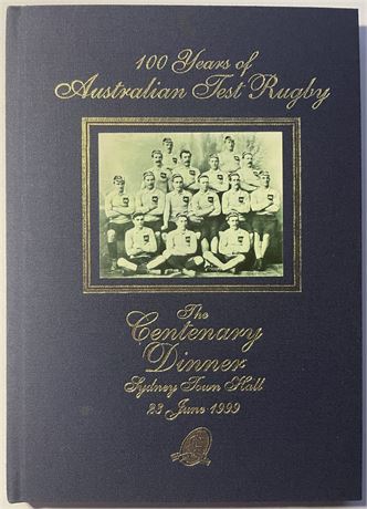 Rugby Union-Dinner Booklet 1999 Centenary Dinner-Signed